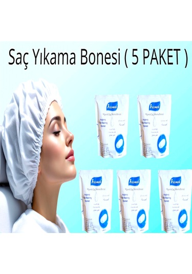 Ficomed Şampuanlı Saç Yıkama Bonesi Bone Tekli Paket 5 Adet