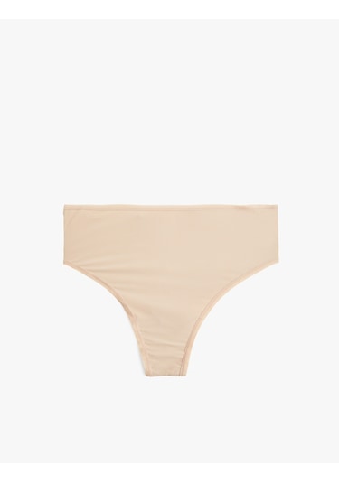 Koton Rahat Kalıp Ekstra Yüksek Bel String Külot Ten Rengi 6wlk30202mk Ten Rengi