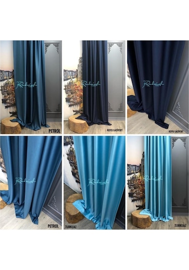 Brillant Blackout Karartma Işık Geçirmez Fon Perde 19 Renk Seçene