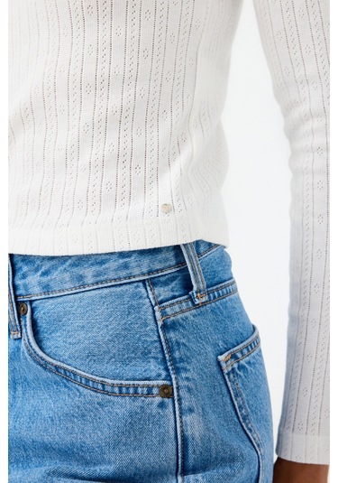 Loft Kadın Sweatshirt BEYAZ