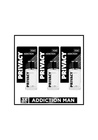 Privacy Man Addiction Erkek Parfüm EDT 3 x 50 ML