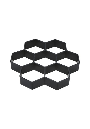 Qingmipy Altıgen Bahçe Taşı Kalıbı - Dayanıklı Pp Malzeme, Yeniden Kullanılabilir Dıy Yürüyüş Yolu Şablonu Çok Renkli