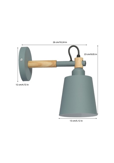 Merdiven Koridoru Başucu Yatak Odası Duvar Lambası Yaratıcı Basit Arka Plan Restoran Eğik Varil Işık, Ac 220v Siyah