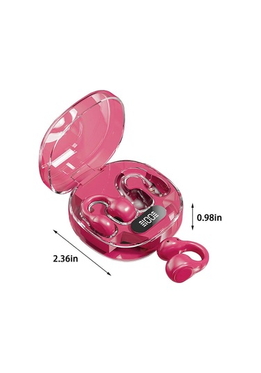 Bluetooth 5.3 Kablosuz Kulaklık Şeffaf Şarj Kutusu Stereo 0001