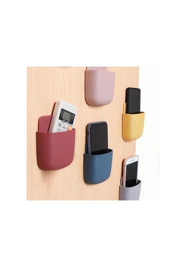 Chenkestoreone Gri Duvara Monte Çok Amaçlı Telefon Kumanda Saklama Organizatör Kutusu Gri