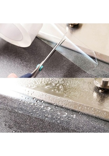 Novahub Mutfak Güzellik Dikiş Çıkartmalar Lavabo Tuvalet Su Geçirmez Kalıp Geçirmez Çıkartmalar Sızdırmazlık Şeffaf Çıkartmalar Şeffaf