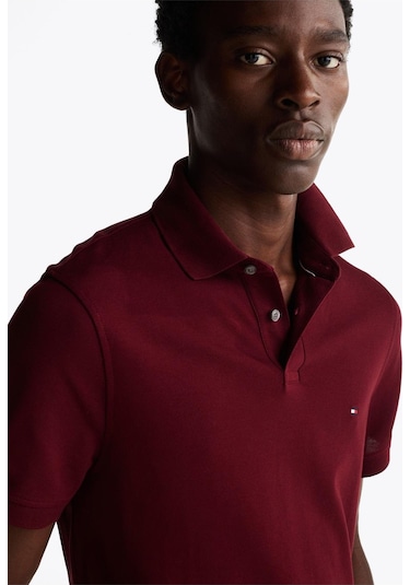 Tommy Hilfiger Erkek Bordo1 Polo Yaka T-shirt Mw0mw17770 Vlp-13310 Bordo1