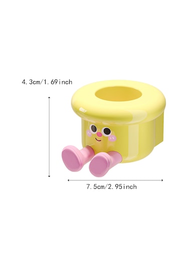 Homyl Diş Fırçası Tutucu Duvara Monte Banyo Düzenleyici Otel Sarı