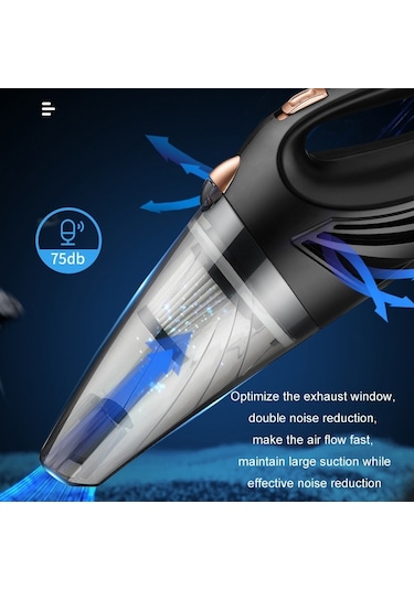 CBTxGlobal Güçlü Taşınabilir Araç El Süpürgesi Kablosuz