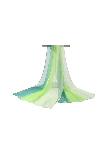 Bigsweety 160x50cm Degrade Şifon Eşarp - Kadın Bahar/sonbahar Atkı Ve Şal Gri