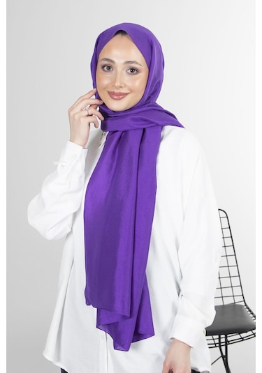 Harem Scarf Brisa Vual Şal - Mor - Saks