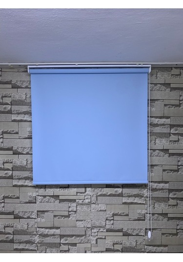 Mavi Renk Mat Stor Perde Alüminyum Kasa Tüm Ölçülerde