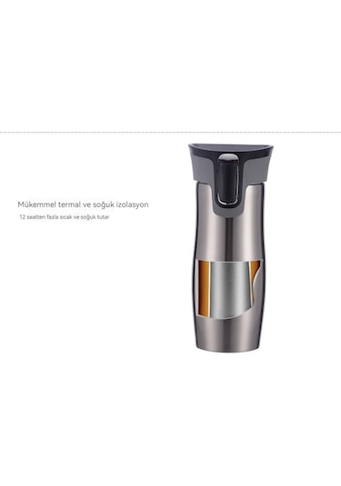 Paslanmaz Çelik Taşınabilir Araba Bardağı-şampanya Altın Rengi