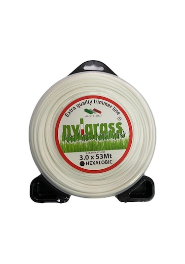 Nylgrass Motorlu Tırpan Misinası 3.0 Mm 6 Köşe 53 Mt