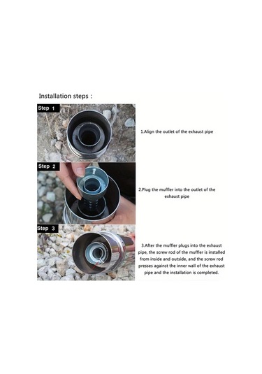 Hightower 2 Parça 42mm Ayarlanabilir Egzoz Susturucu - Off-road Motosiklet İçin Dayanıklı Ses Azaltıcı