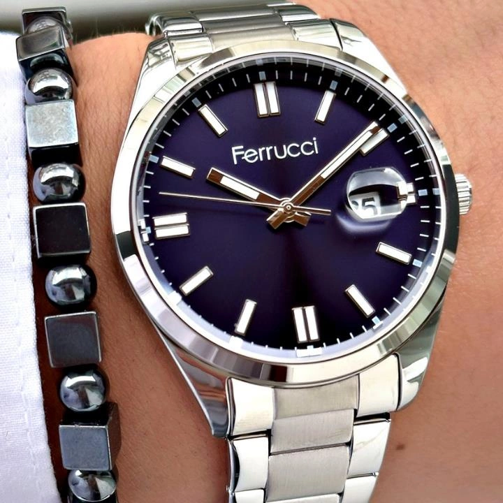 Ferruccı Fc 0925 03622m.02 640043 Erkek Takvim Kol Saati Metalik Gri