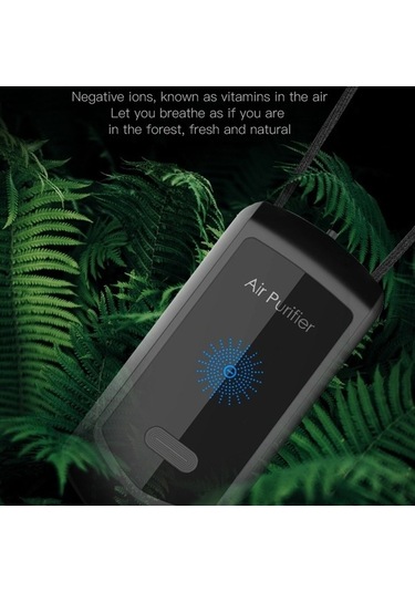 Dancemonkey 120 Milyon İyon Hava Temizleyici Asılı Boyun Cihazı Siyah Siyah