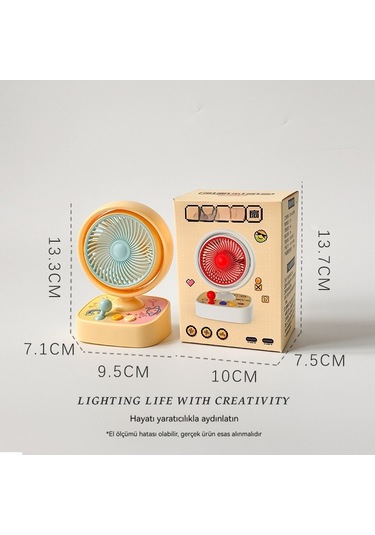 Hellokitty Masaüstü Şarj Fanı - Sarı