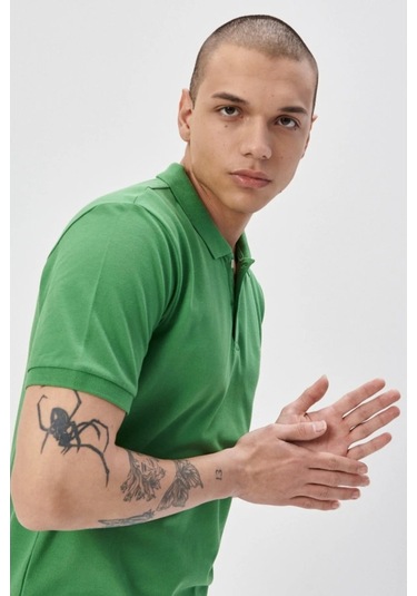 Lee Erkek Yeşil Polo Tişört L211810303 Yeşil