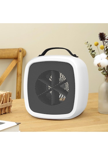 Mini Masaüstü Isıtıcı 2 Dişliler Ayarlanabilir Taşınabilir 500 W Elektrikli Uzay Isıtıcı Ev Ofis İçin, Ab Tak
