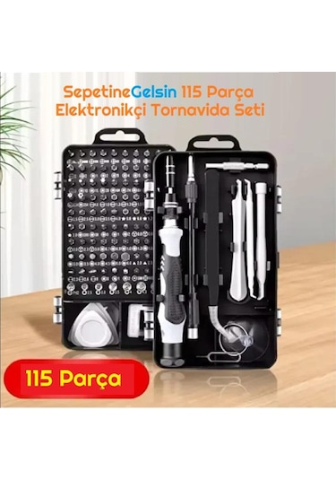 Sepetinegelsin 115 Parça Elektronikçi Tornavida Seti