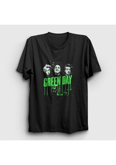 Presmono Unisex Uno Green Day T-shirt Siyah