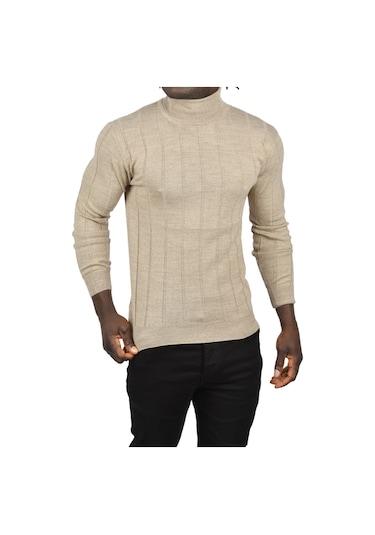 Deepsea Erkek Vizon Slim Fit Likralı Tam Balıkçı Yaka Çizgili Boğazlı Kazak 2505504 Vizon Deepsea Erkek Vizon Slim Fit Likralı Tam Balıkçı Yaka Çizgili Boğazlı Kazak 2505504 Vizon