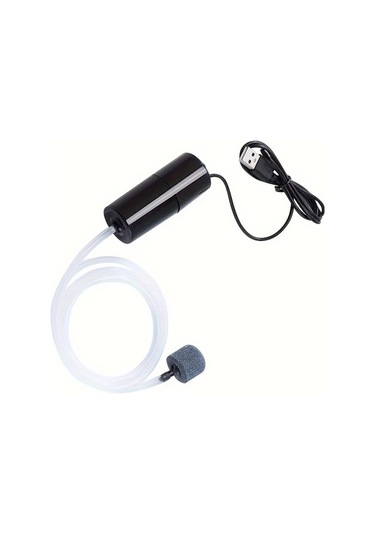 Willowhaven 1 Adet Taşınabilir Usb Akvaryum Pompası - Mini Hava Pompası, Ayarlanabilir Akış, Kompakt Siyah Tasarım
