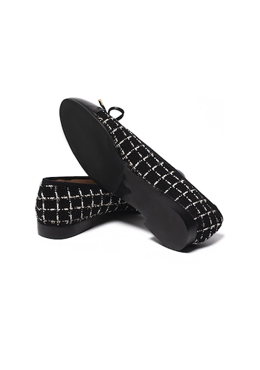 Black-white Fabric/ Black Napple Babet Kadın 69 01 Chiara Bellini Fabric