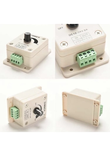 12-24 Volt Manuel Led Dimmer 8 Amper Şerit Led Dimmer