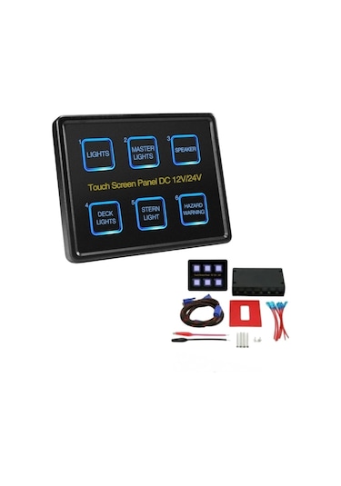 Mellifera Karavan & Tekne 6'lı Kontrol Paneli Röleli 12v/24v-1762
