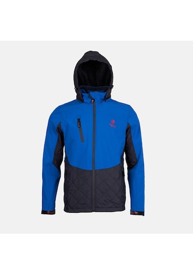 Raınsnow Erkek Softshell Mont-Saks Saks Mavi