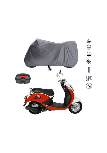 Asya Quswa Scooter ÇANTALI MOTOSİKLET BRANDA SU GEÇİRMEZ TOPCASE UYUMLU MOTOR BRANDA