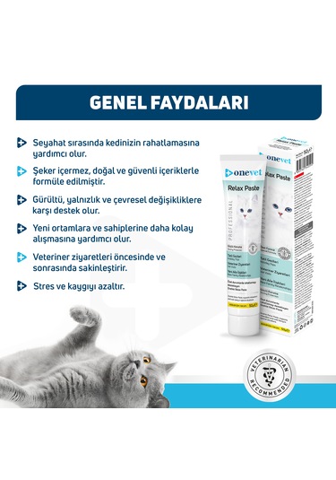 Onevet Relax Paste Macun 50 Gr Stres Ve Anksiyete Azaltıcı