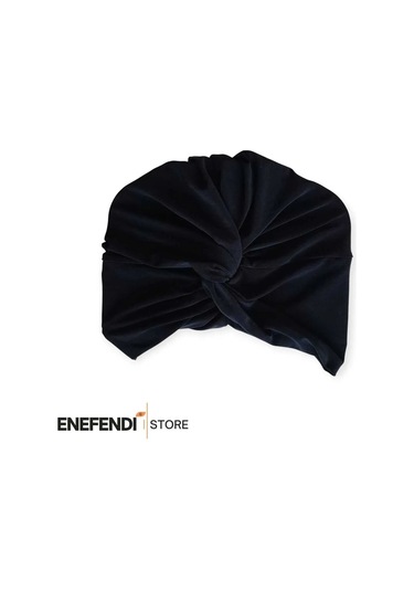 Düğümlü Dış Bone Siyah Hazır Bağlı Sosyete Yarım Şal Modeli Tesettür Rahat Ve Şık Bone Çok Renkli