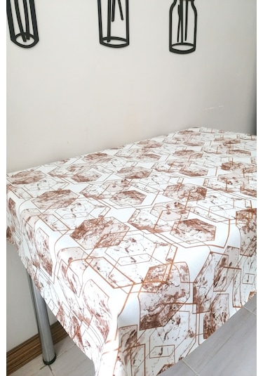 Altı Astarlı Muşamba Masa Örtüsü -geo