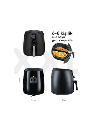 Kumtel Digital Fastfryer HAF-06 8.5 L XXL Yağsız Airfryer