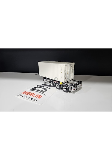 1/50 - 20 Ft Konteyner Ve Taşıma Dorsesi - 20ft Beyaz Renk