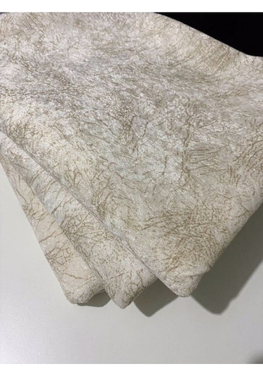 Koltuk Çekyat Örtüsü Krem Damar Desenli Kaymaz Taban Süngerli Üst Kumaş Kadife