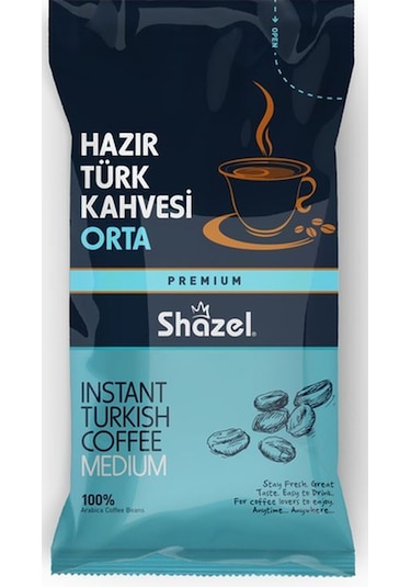 Shazel Ofis Seti Hazır Orta Türk Kahvesi 10 X 9 Gr X 3 Adet Türk Kahvesi