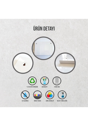 Decorıta Cam Tablo | Mustafa Kemal Atatürk (376978072)
