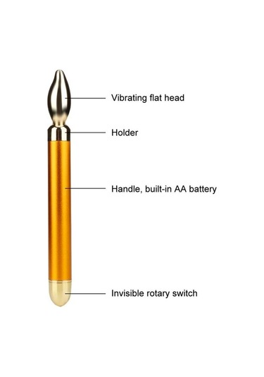 Masaj Aletleri Altın Elektrikli Masaj Aleti Göz Kremi Masaj Göz Yüz Güzellik Kalemi Altın Çok Renkli