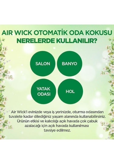 Air Wick Oda Kokusu Freshmatik, Otomatik Sprey Makine Yedek Bahar Çiçekleri 3x250 Ml