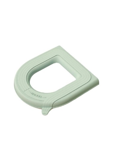 Yeşil Klozet Kapağı Saplı Su Geçirmez Eva Yaz Dört Mevsim Evrensel Düz Renk Koltuk Minderi Ped Yastık Banyo Malzemeleri Yeşil