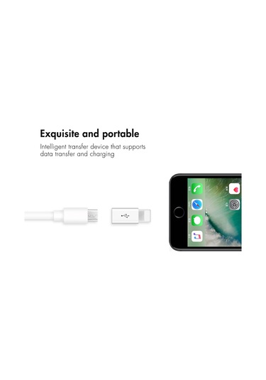 Otg Micro Usb To Iphone Lightining Çevirici Dönüştürücü Adaptör