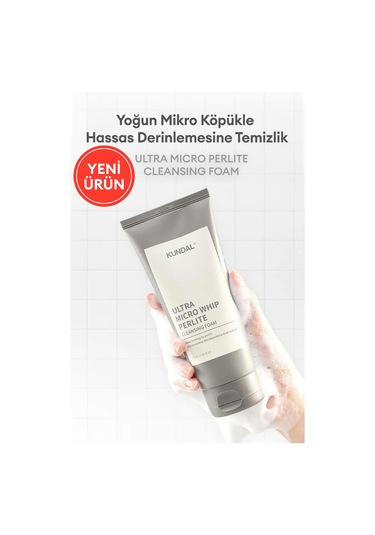 Hassas Temizlik Sunan Yıkama Köpüğü Kundal Ultra Micro Whip Perlite Cleansing Foam 175ml