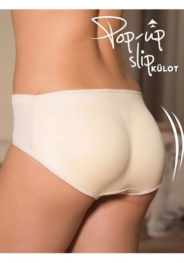 Popoyu Büyük Gösteren Yumuşak Dolgulu Külot 2689 Siyah