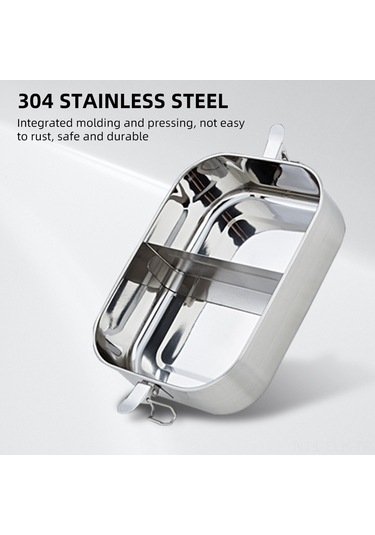 Xindoker 304 Çelik 800ml Leakproof Yemek Kutusu - Ayarlanabilir Bölmeli, Yemek Saklama, Okul/ofis İçin, Buzaçlık Ve Bulaşık Makinesine Uygun