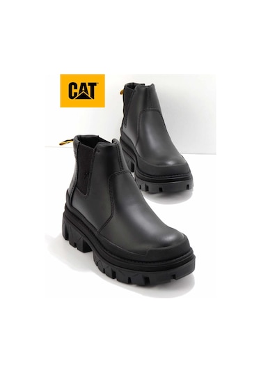 Black Leather Kadın Bot & Bootie Cat0111121503 Black