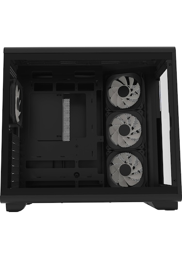 Hawk Gaming Hc710 850w 80+ Bronze Argb Akvaryum Atx Mid Tower Siyah Gaming Kasa